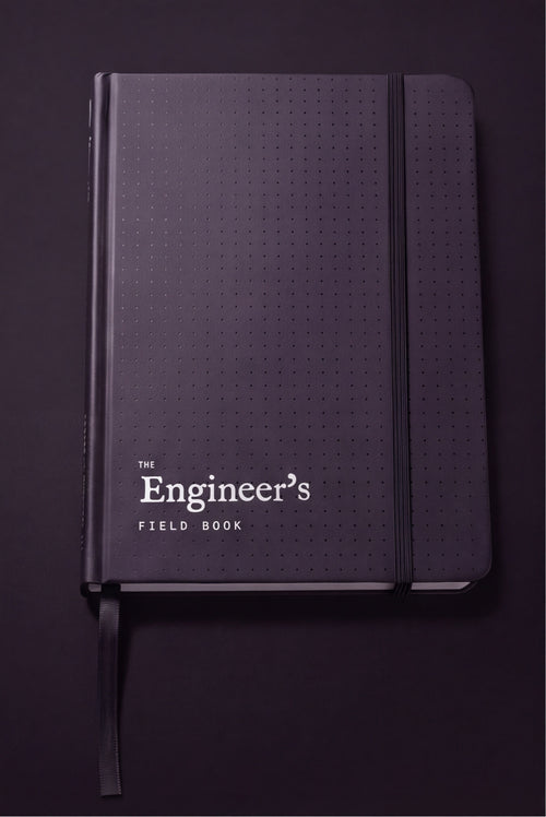 Engineer's Field Book Pro Annual bundle, the hardcover notebook with elastic closure and ribbon marker