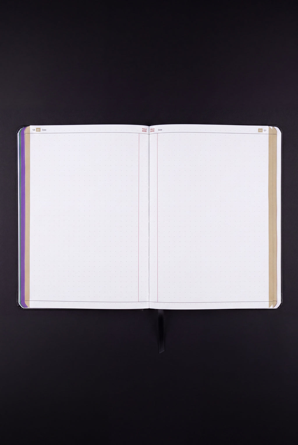 Open Grid section of The Engineer's Field Book, unruled dot grid on stone paper for calculations and sketches