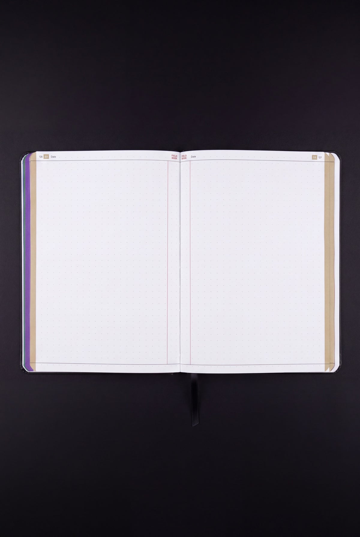 Open Grid section of The Engineer's Field Book, unruled dot grid on stone paper for calculations and sketches