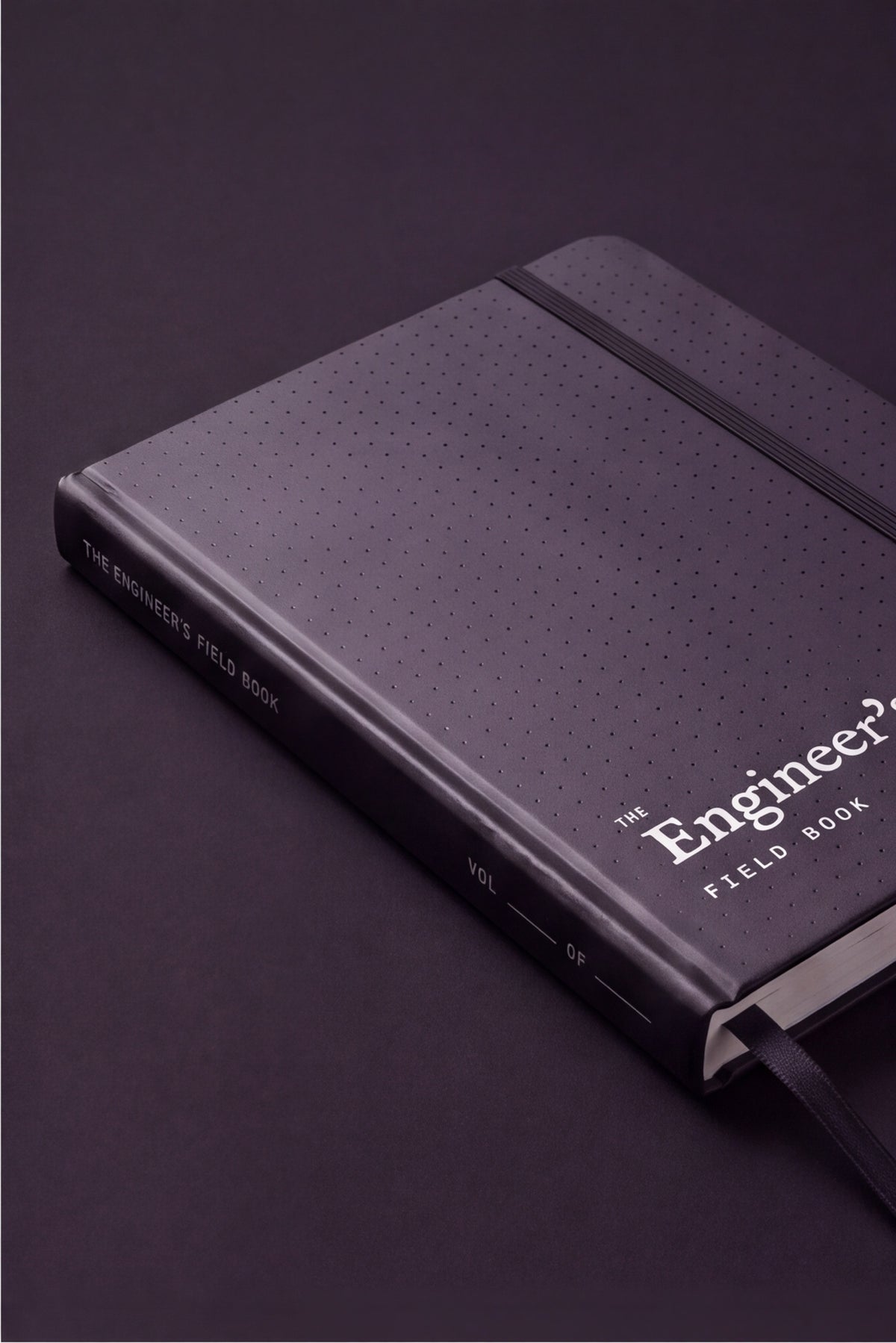 Spine and cover detail of The Engineer's Field Book hardcover notebook